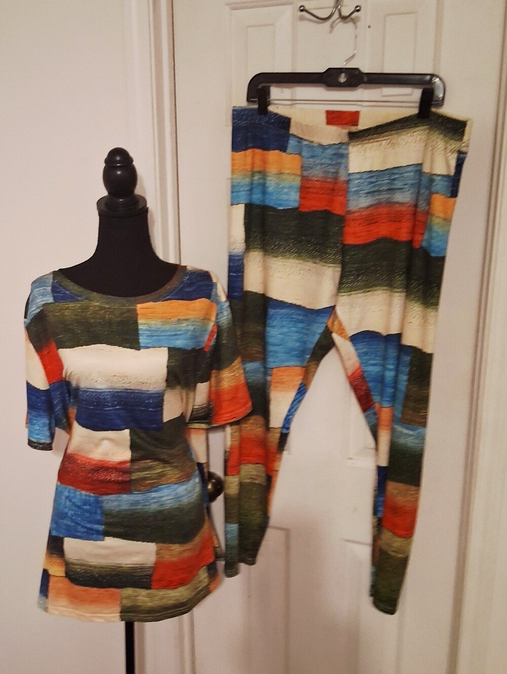 Multicolor Striped Knit Pants & Top Set - Women's - Picture 6 of 8